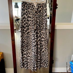 Free People Leopard Print Palazzo Pants Size XS